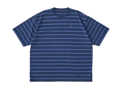 SEDAN ALL-PURPOSE Striped S/S Tee "Navy/Blue"