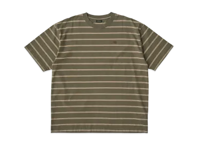 SEDAN ALL-PURPOSE Striped S/S Tee "Olive/Khaki"