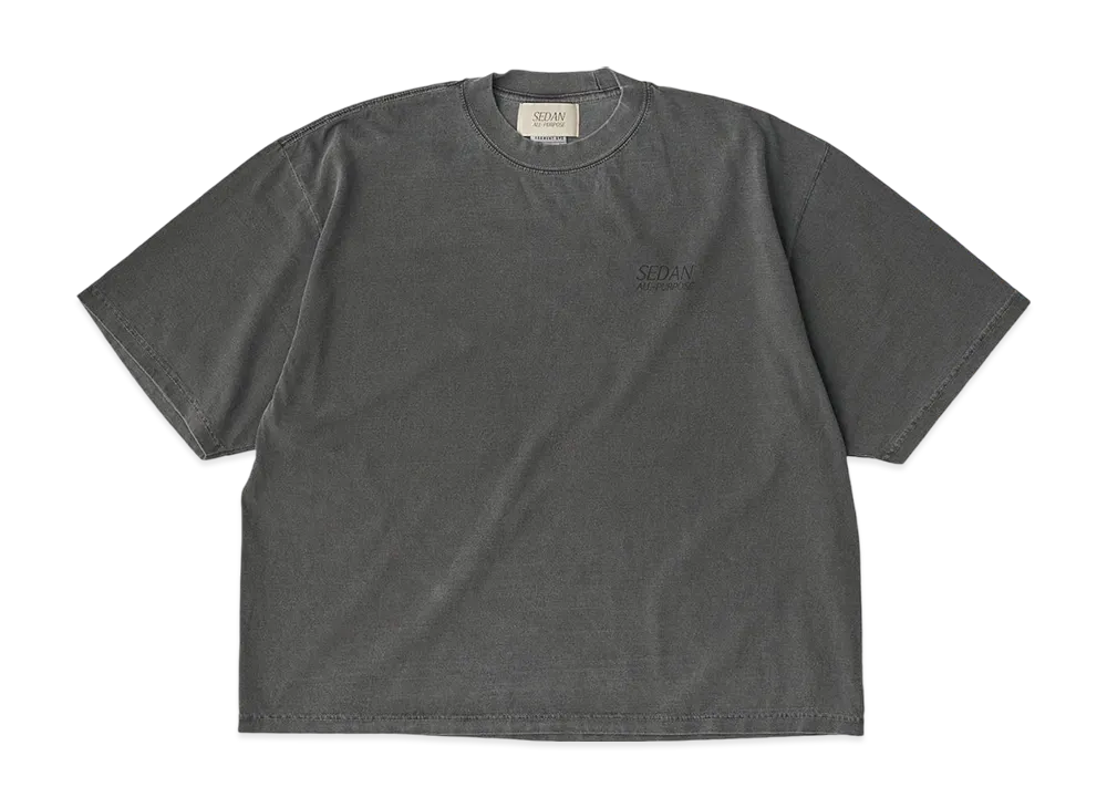 SEDAN ALL-PURPOSE Garment Dyed S/S Tee "Charcoal"