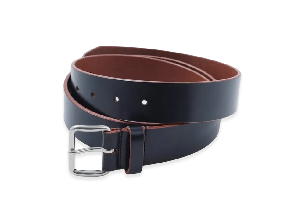 SEDAN ALL-PURPOSE Wide Leather Belt "Black"
