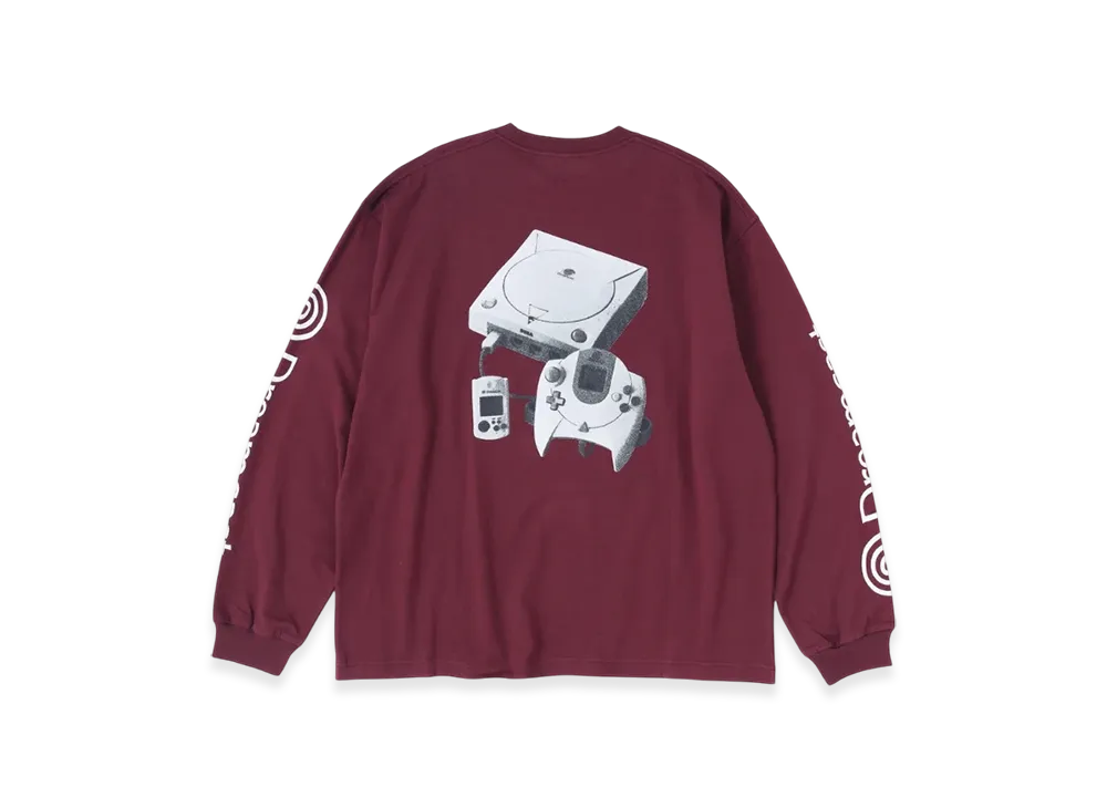 SEDAN ALL-PURPOSE Dreamcast L/S Photo Tee "Burgundy"