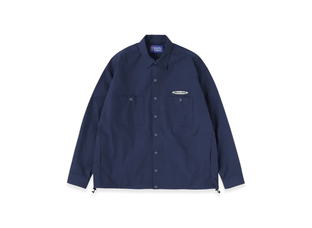 SEDAN ALL-PURPOSE Oval Logo Work Shirt "Navy"