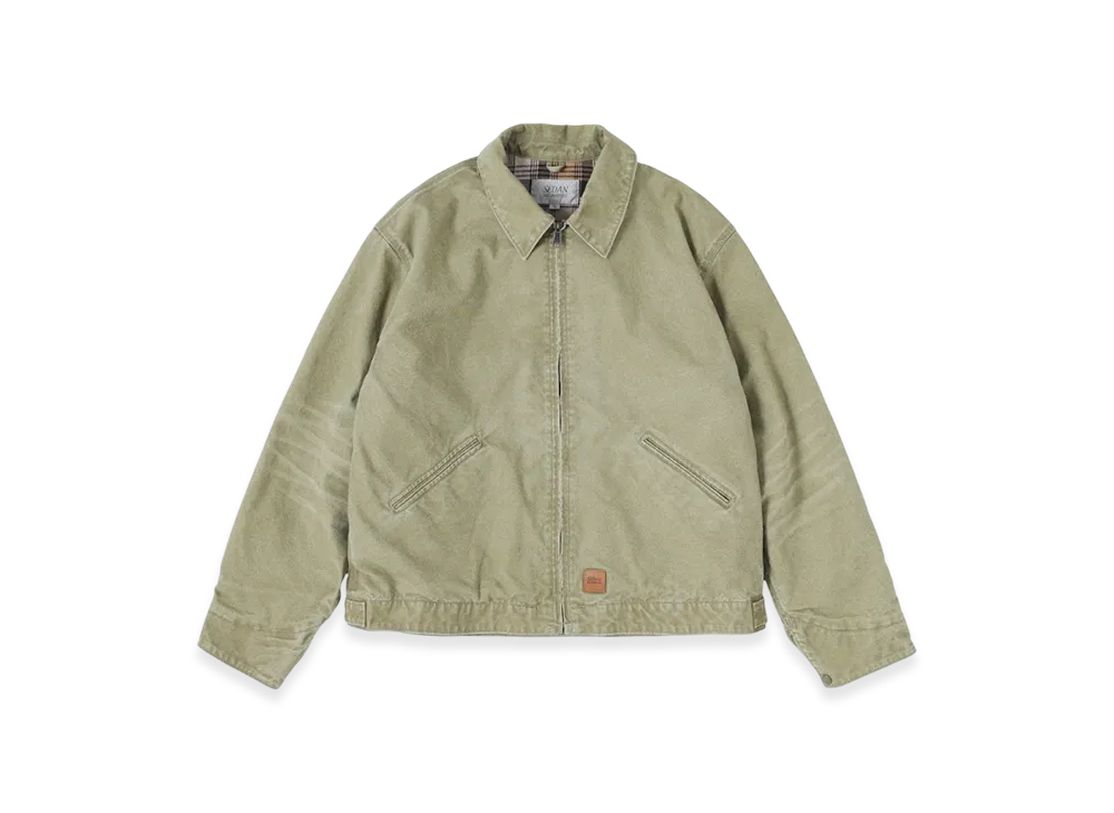 SEDAN ALL-PURPOSE Vintage Washed Cotton Duck Jacket "Khaki"