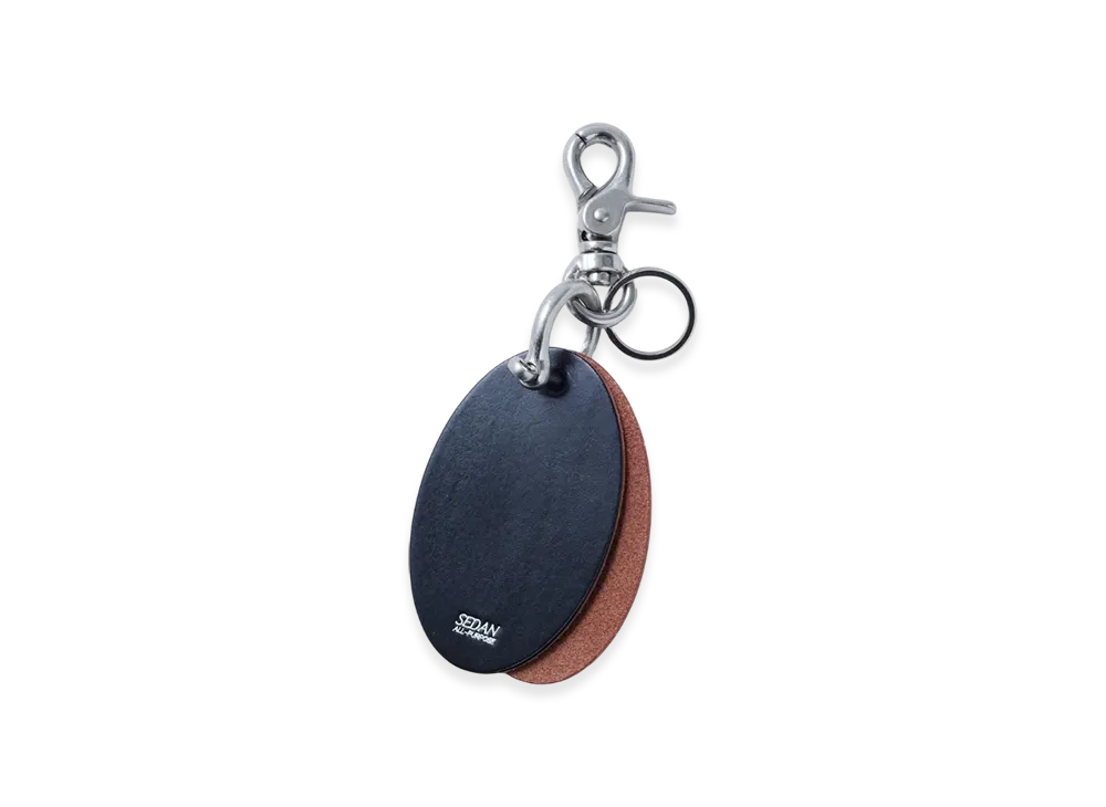 SEDAN ALL-PURPOSE Oval Keyring "Black"
