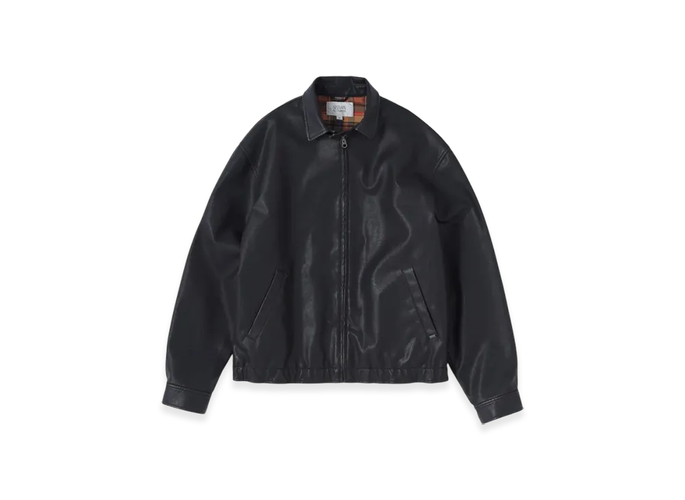 SEDAN ALL-PURPOSE Synthetic Leather Jacket "Black"
