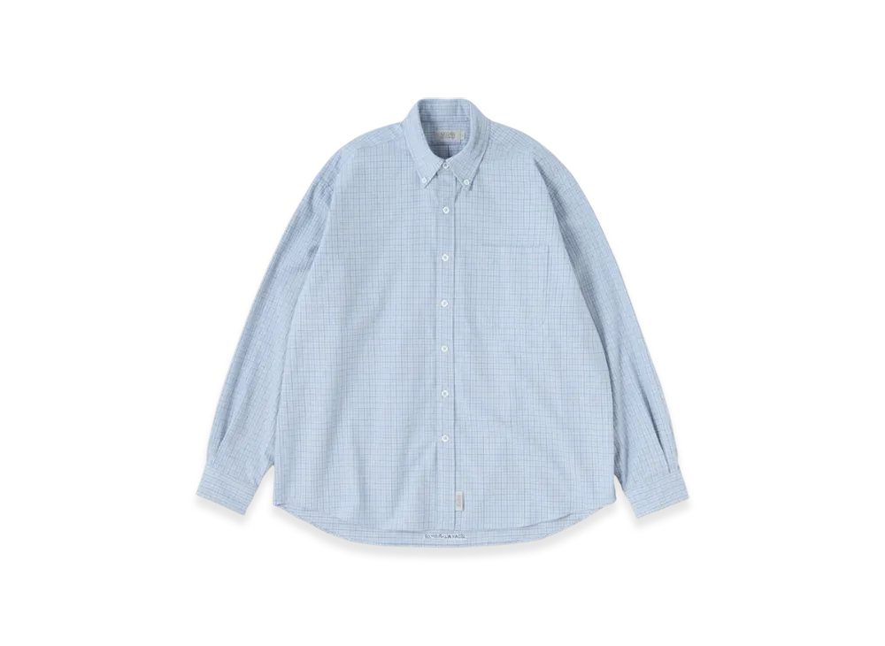 SEDAN ALL-PURPOSE Twill Plaid Big BD Shirt "Grey"