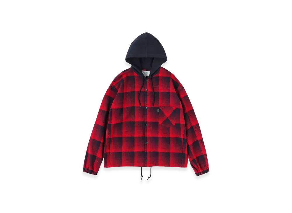 SEDAN ALL-PURPOSE Flannel Hoodie "Red"