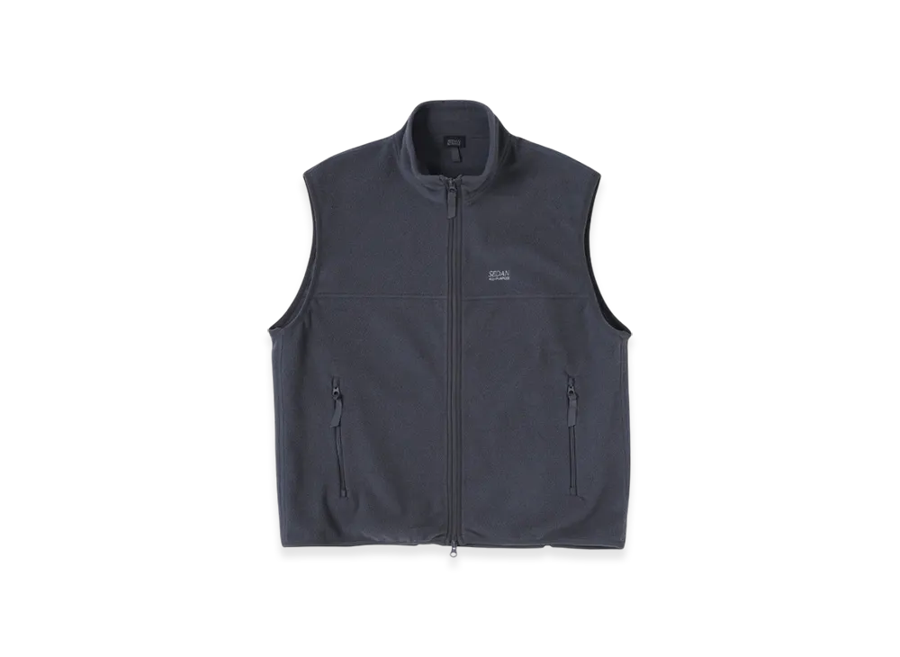 SEDAN ALL-PURPOSE Fleece Full Zip Vest "Charcoal"