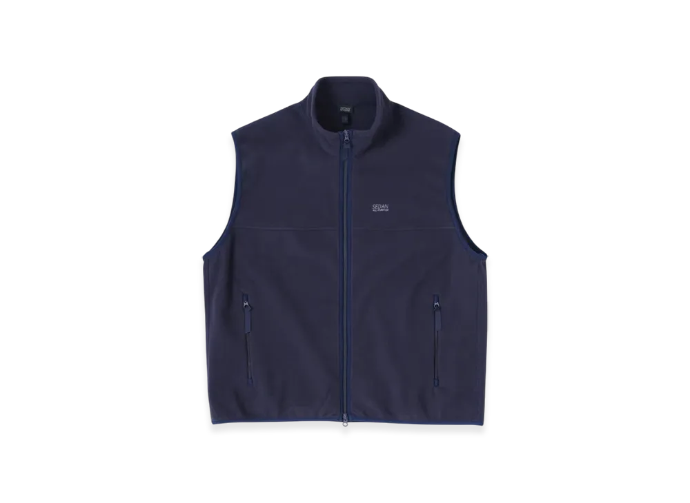 SEDAN ALL-PURPOSE Fleece Full Zip Vest "Navy"