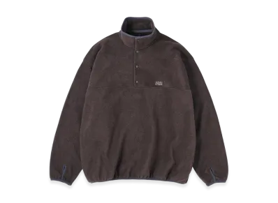 SEDAN ALL-PURPOSE Fleece Snap Pullover "Brown"