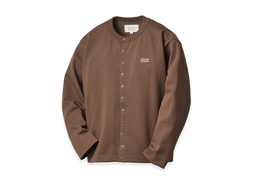 SEDAN ALL-PURPOSE Snap Cardigan "Espresso"