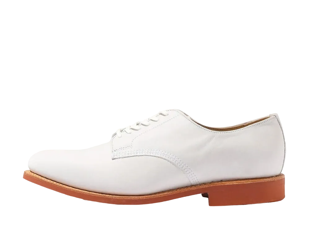 SANDERS Southwick Exclusive Officer Shoe Nubuck "Off White"