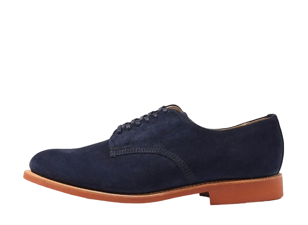SANDERS Southwick Exclusive Officer Shoe Suede "Navy"