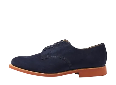 SANDERS Southwick Exclusive Officer Shoe Suede "Navy"