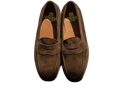SANDERS x FREEMANS SPORTING CLUB Saddle Loafer Suede "Snuff"