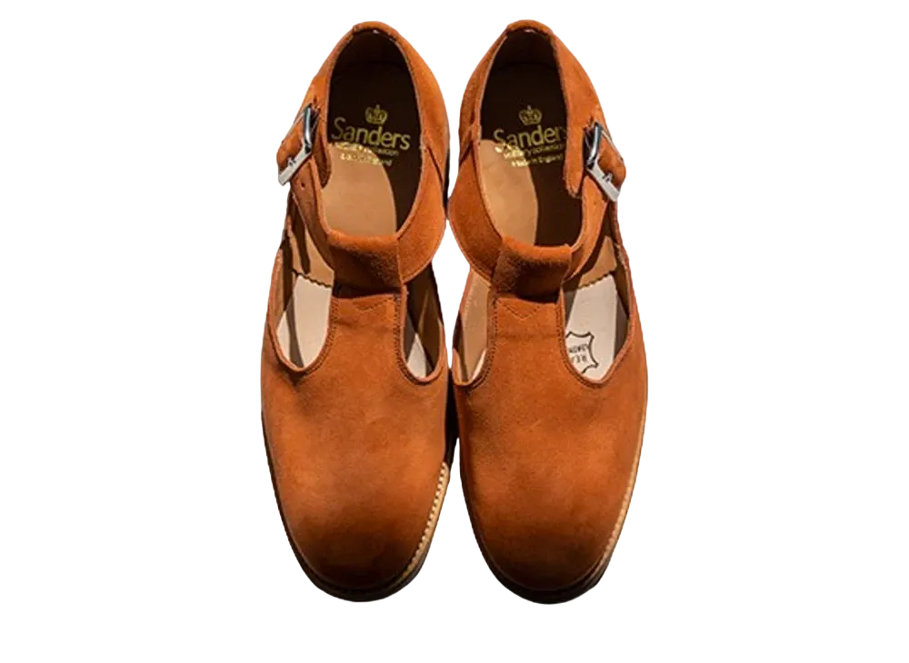 SANDERS x FREEMANS SPORTING CLUB Military Sandal Suede "Terracotta"