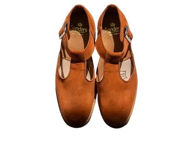 SANDERS x FREEMANS SPORTING CLUB Military Sandal Suede "Terracotta"