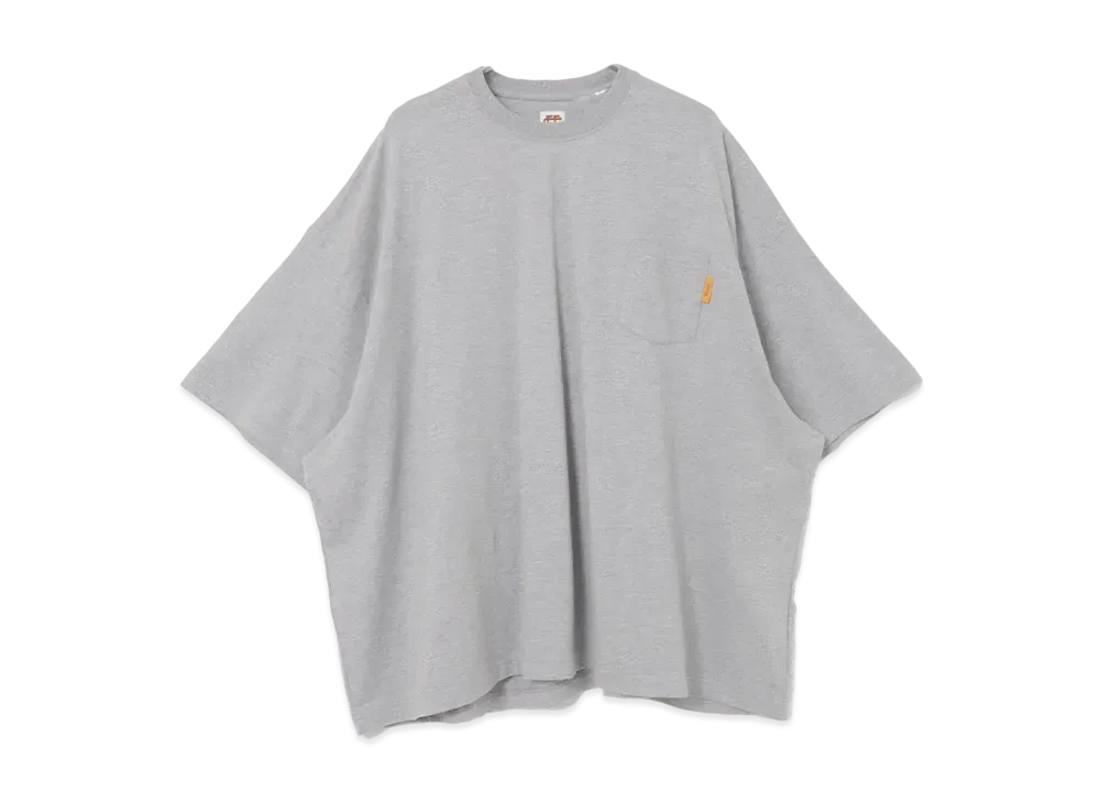 SEE SEE x URBS Super Big Flat SS Pocket T-Shirts "Gray"