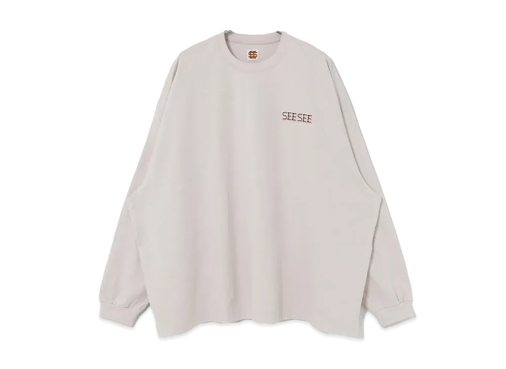 SEE SEE x URBS Super Big Flat Long-Sleeve Tee "Gray"
