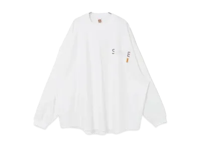 SEE SEE x URBS Super Big Round Long-Sleeve PK Tee "White"