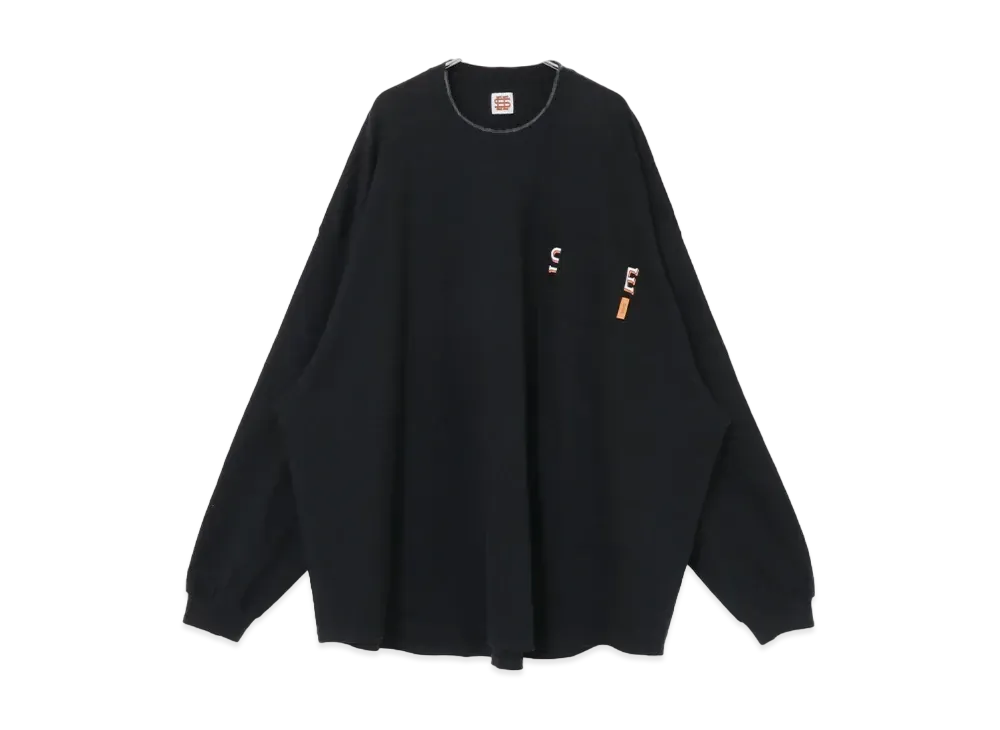 SEE SEE x URBS Super Big Round Long-Sleeve PK Tee "Black"