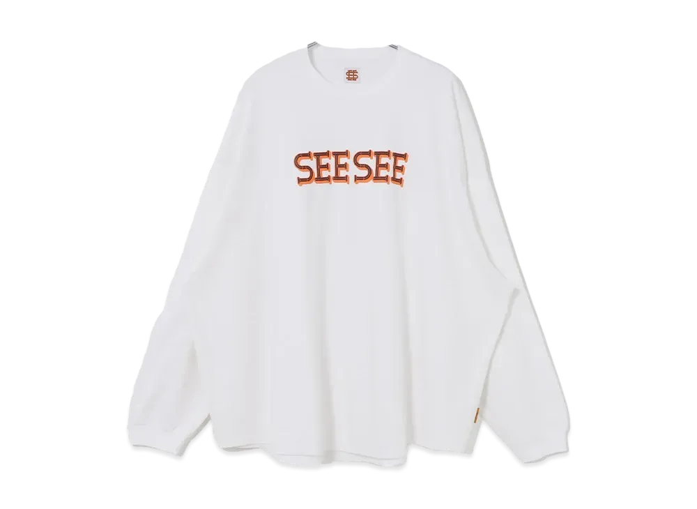 SEE SEE x URBS Super Big Round Long-Sleeve Tee "White"