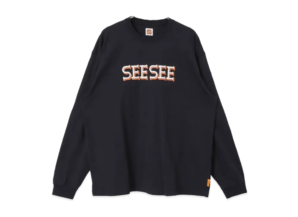 SEE SEE x URBS Basic Long-Sleeve T-Shirts "Navy"