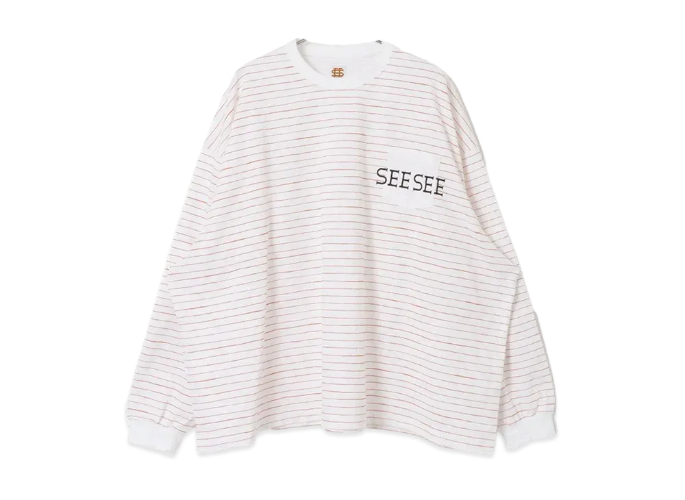 SEE SEE x URBS Superbig Flat Long-Sleeve Boader "White"
