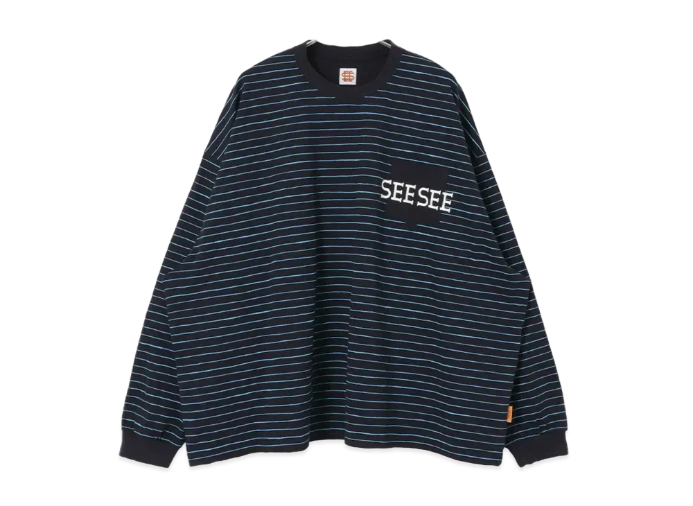 SEE SEE x URBS Superbig Flat Long-Sleeve Boader "Navy"