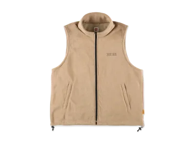 SEE SEE Fleece Vest "Brown Beige"
