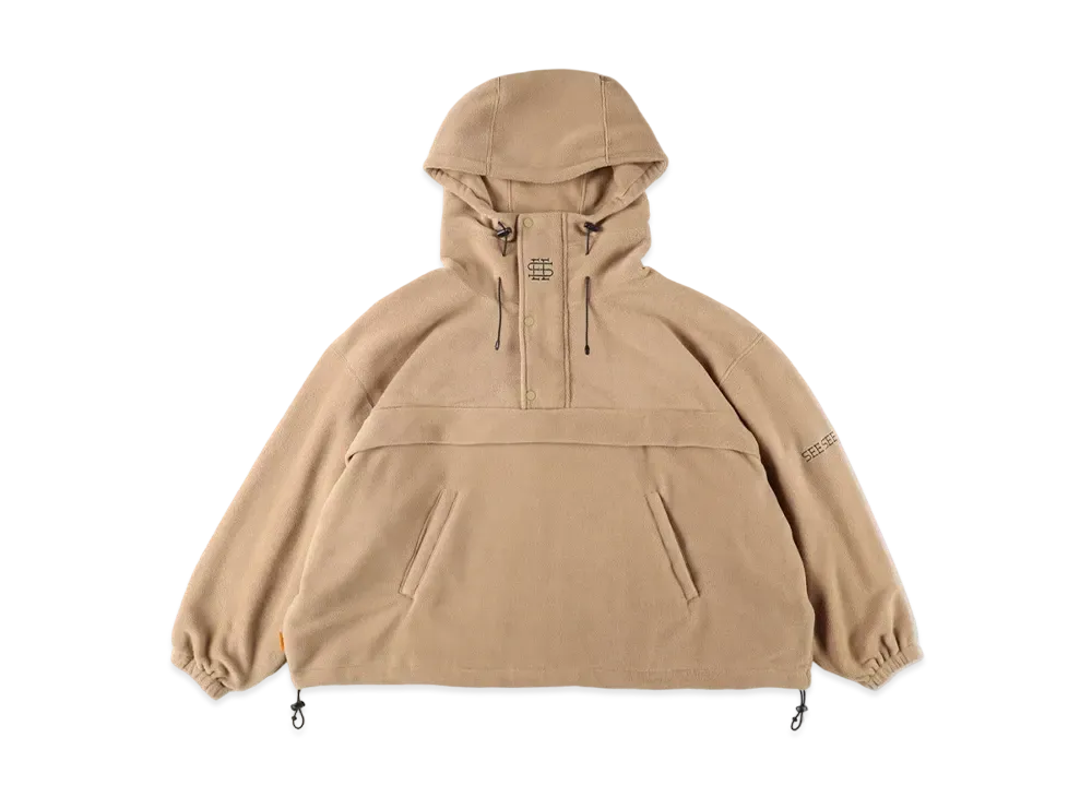 SEE SEE Light Fleece Jacket "Brown Beige"