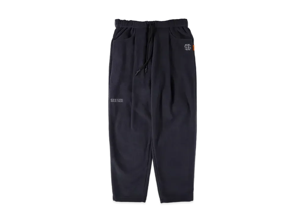 SEE SEE Wide Tapered Easy Fleece Pants "Navy"