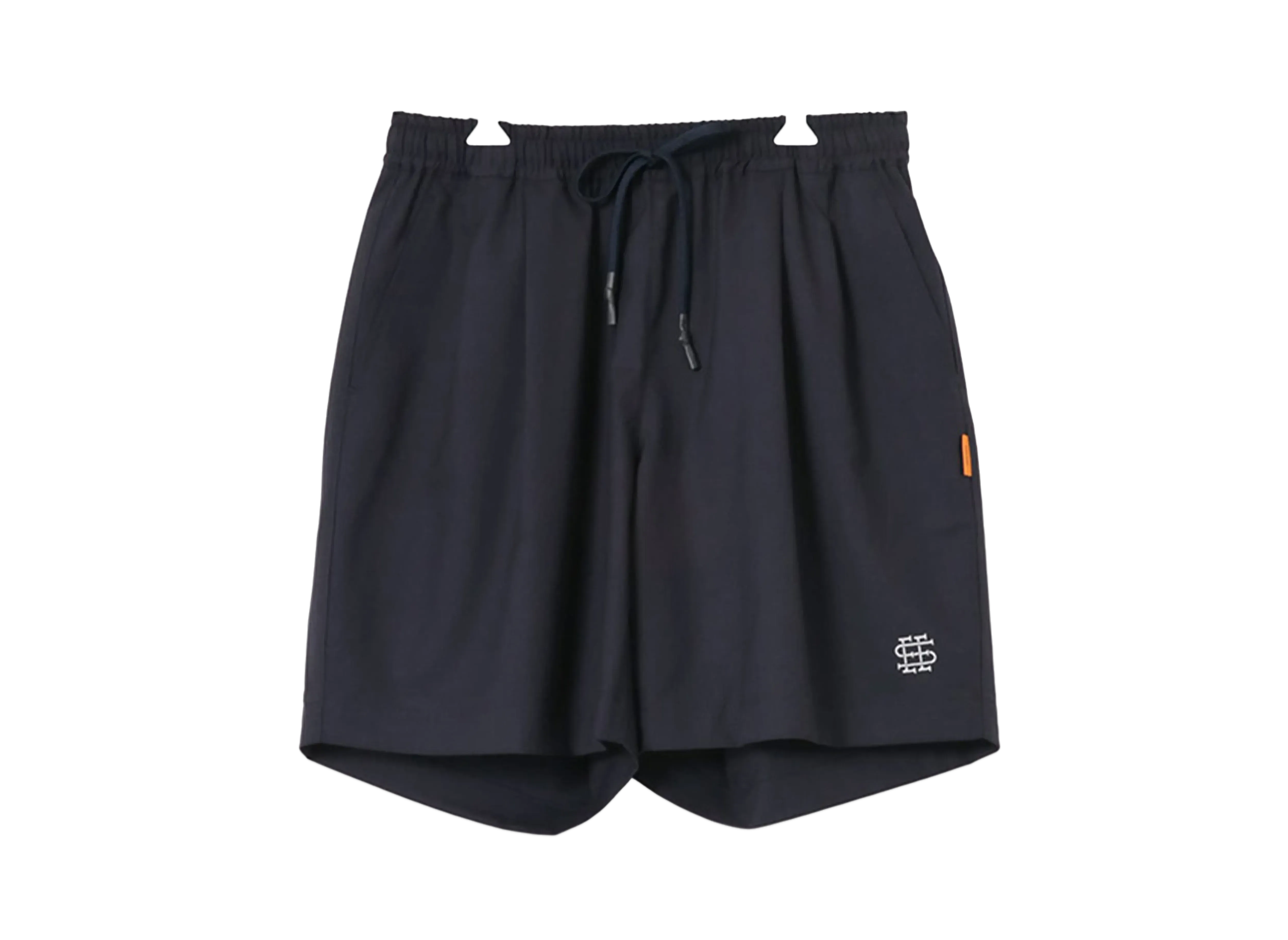 SEE SEE Wool Baggy Shorts "Navy"
