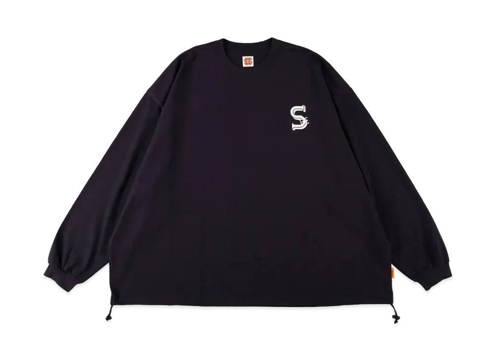 SEE SEE x STUDYSHOWROOM Store Super Big Ls Tee Drawstrings "Navy"
