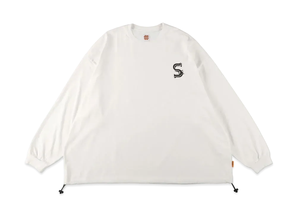 SEE SEE x STUDYSHOWROOM Store Super Big Ls Tee Drawstrings "White"