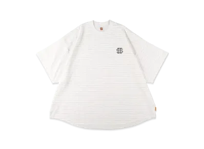 SEE SEE Super Big Round Gritter Boarder Tee "White"