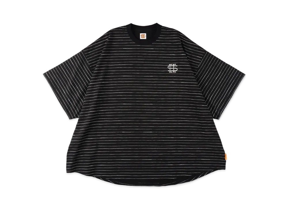 SEE SEE Super Big Round Gritter Boarder Tee "Black"