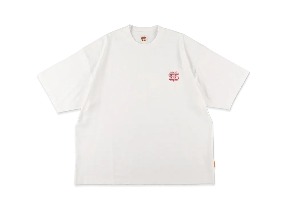 SEE SEE Basic SS Happy Rare Color Original Logo Tee "White"