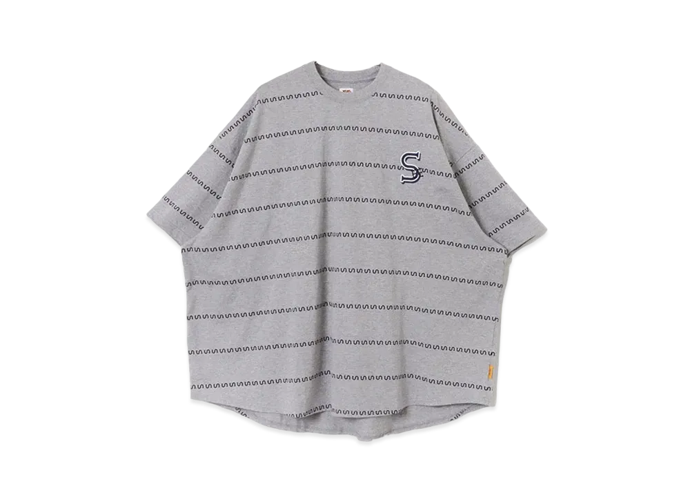 SEE SEE Super Big Round SS Tee New-S Border "Grey"