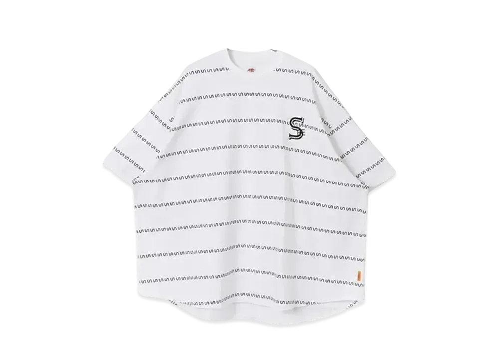 SEE SEE Super Big Round SS Tee New-S Border "White"