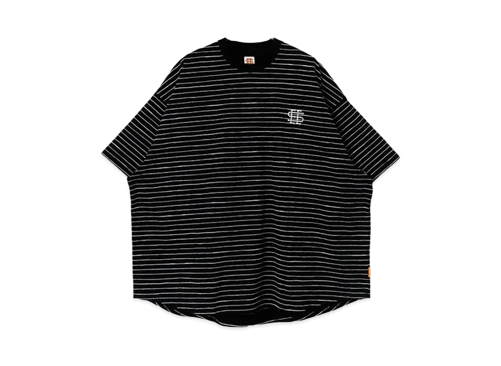 SEE SEE Super Big Round SS Tee Basic Border "Black"