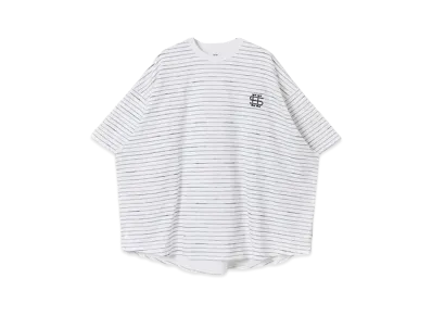 SEE SEE Super Big Round SS Tee Basic Border "White"