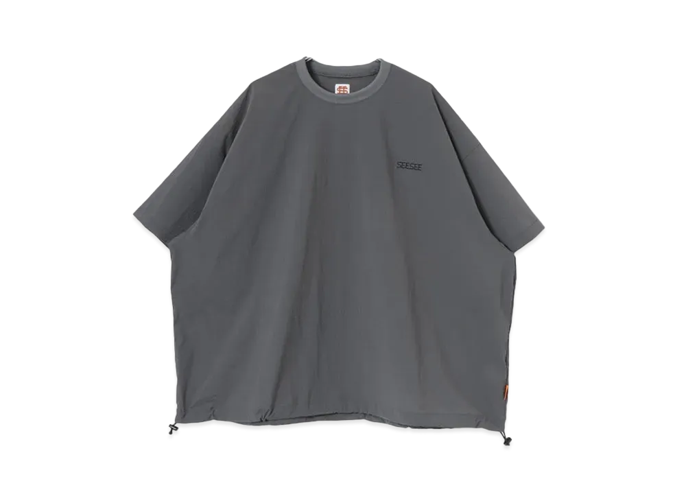 SEE SEE Big Nylon SS Crew w/Drawstrings "Grey"