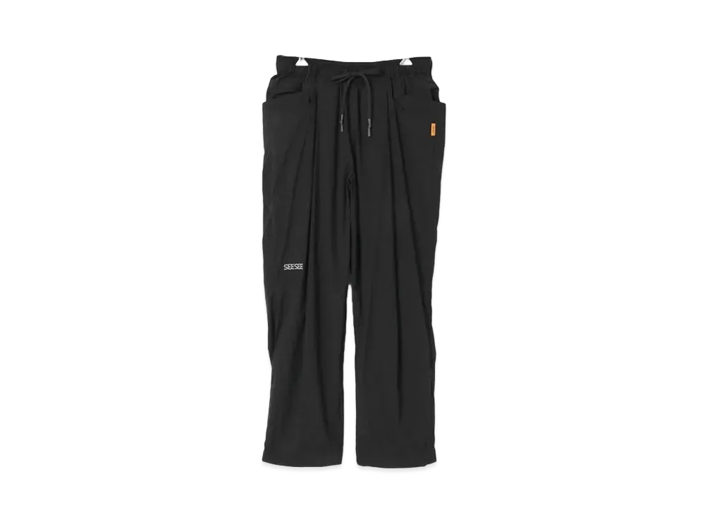 SEE SEE Wide Tapered Easy Pants w/Drawstrings "Black"