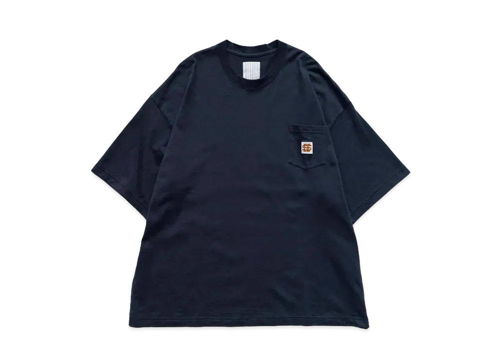 SEE SEE x S.F.C New Basic Pocket Tee "Navy"