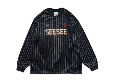 SEE SEE x S.F.C Game LS Stripe Tee "Black"