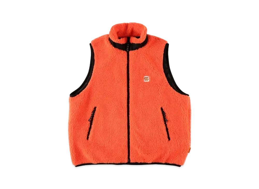 SEE SEE Boa Fleece Vest "Orange"