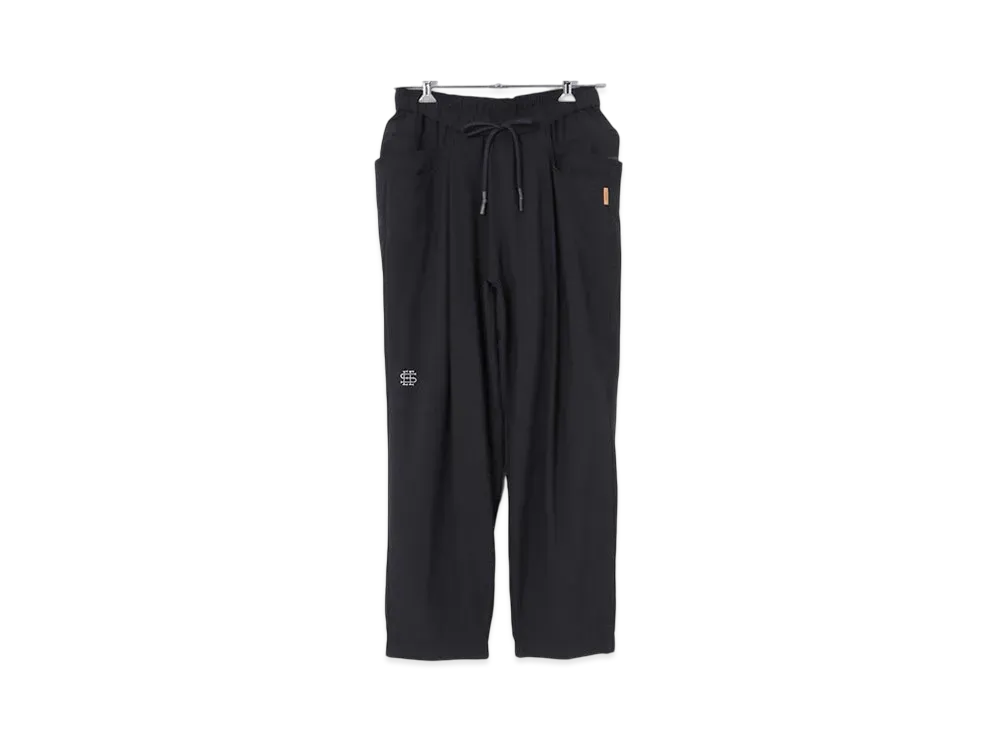 SEE SEE Wool Wide Tapered Easy Pants "Navy"