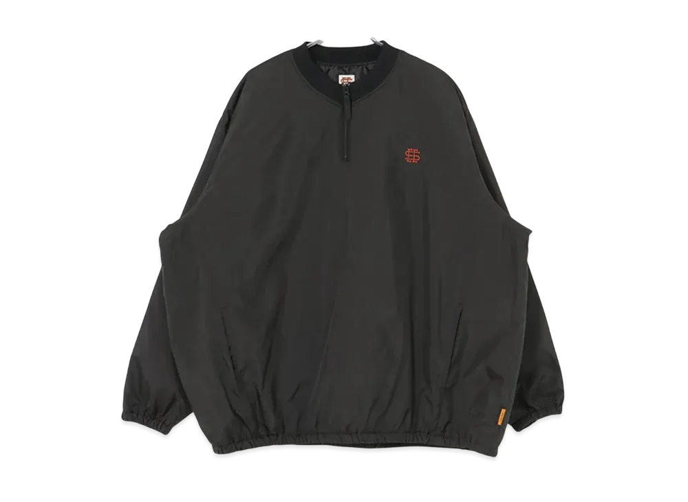 SEE SEE Baseball Half Zip Jacket "Black"