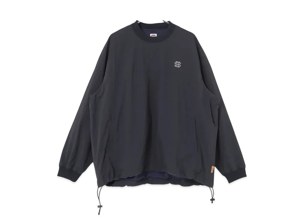 SEE SEE Nylon Crew LS Top "Dark Navy"